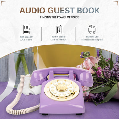 كتاب ضيوف هاتف 32 جيجابايت لالتقاط رسائل صوتية وذكريات من الضيوف في حفلات الزفاف والحفلات والأحداث الخاصة