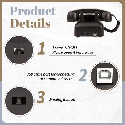 بريد صوتي USB كتاب ضيوف صافي الصوت هاتف كتاب ضيوف لأي احتفال