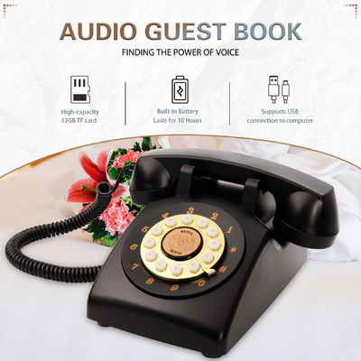 إنشاء الذكريات الهاتف كتاب الضيوف البلاستيك 32GB 10 ساعات البطارية الصوتية كتاب الضيوف الهاتف